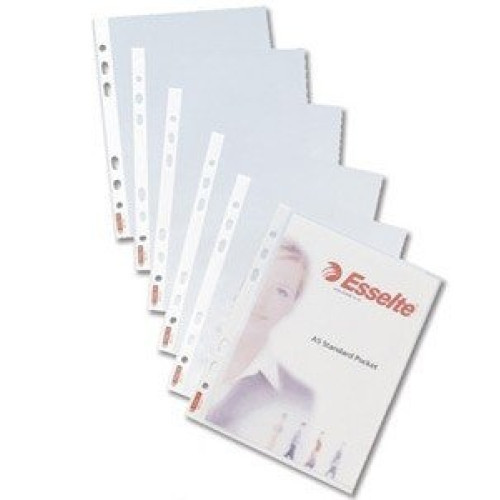 Esselte sleeves, A4, 55 microns, glossy (100) 0809-107
