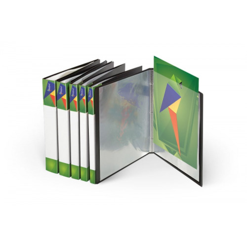 Folder with sleeves Forpus (10) A4, Black