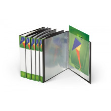 Folder with sleeves Forpus (40) A4, Black
