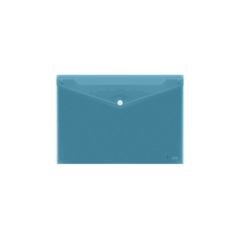 Envelope with print Forpus, A4, plastic, blue transparent