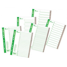 Divider Forpus, A4, Jan.-Dec. months, plastic