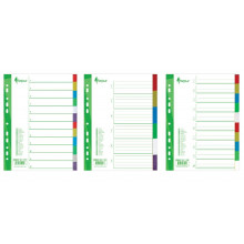 Divider Forpus, A4, 1-6 colors, plastic