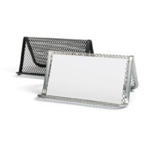 Business stand Forpus, black, 1 compartment, perforated metal