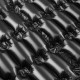 Bublaki B4025 Air film roll, four rows 40 x 25 cm, 300 m, Black
