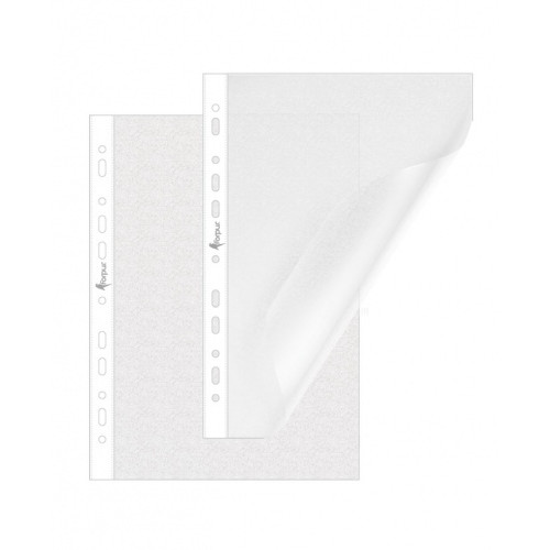 PUNCHED POCKET Cristal Clear A4 40 micr., 100 pcs
