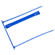 Archival clip Forpus, plastic, blue, 100 pcs