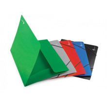 Folder with rubbers Forpus Premier, A4, plastic, capacity 150 sheets, gray