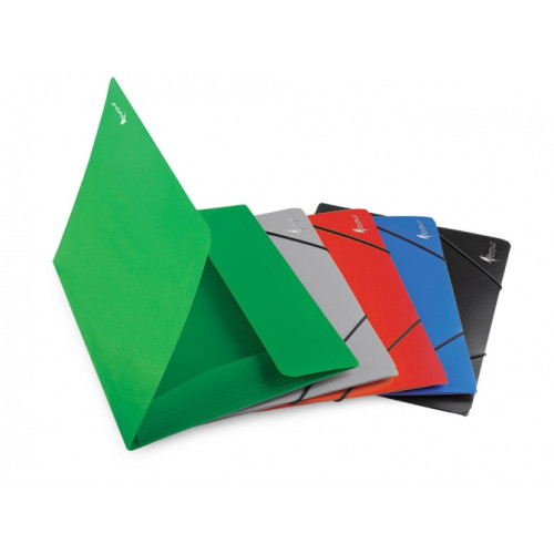 Folder with rubbers Forpus Premier, A4, plastic, capacity 150 sheets, gray