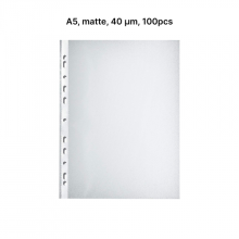 AD Class PUNCHED POCKET Orange Peel A5 40 micr., pouch 100 pcs