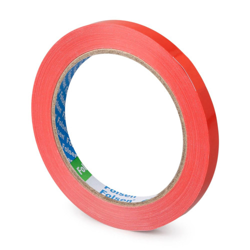Iepakojuma līmlente Folsen, PVC, 9mmx66m, sarkana
