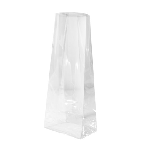 Maisi ar plakanu pamatni, OPP, 8+3.5x18cm, 40µm, caurspīdīgi, iepakojumā 100gab.
