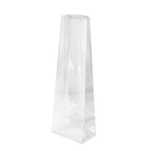 Maisi ar plakanu pamatni, OPP, 8×4.5×23.5cm, 40µm, caurspīdīgi, iepakojumā 100gab.