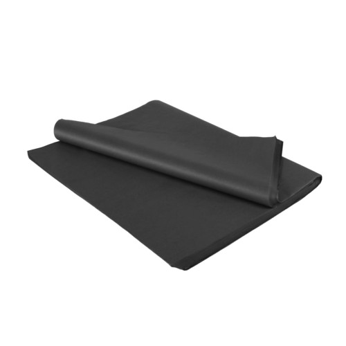Zīdpapīrs loksnēs, 500x750mm, melns, 18gsm, iepakojumā 24gab.