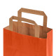Dāvanu maiss ar plakaniem rokturiem, 180x80x240mm, PAP, 80gsm, oranžs