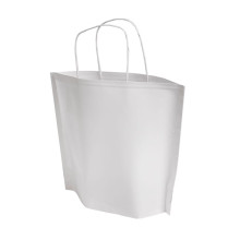 Papīra maiss ar vītiem rokturiem, 300x100x250mm, 70gsm, balts, B-Bags