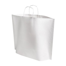 Papīra maiss ar vītiem rokturiem, 500x150x415mm, 90gsm, balts, B-Bags