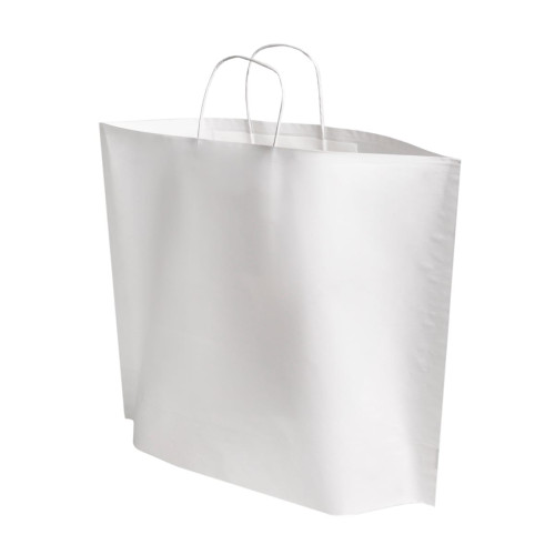 Papīra maiss ar vītiem rokturiem, 500x150x415mm, 90gsm, balts, B-Bags