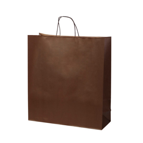 Dāvanu maiss ar vītiem rokturiem, 450x150x490mm, PAP, 110gsm, brūns