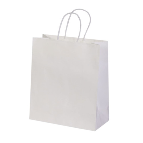 Dāvanu maiss ar virves rokturiem, 270x120x310mm, PAP, 110gsm, balts, J-Fold Cotone
