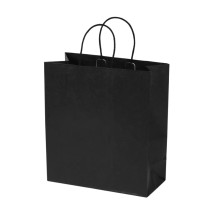 Dāvanu maiss ar vītiem rokturiem, 270x120x310mm, PAP, 110gsm, melns, J-Fold Cotone