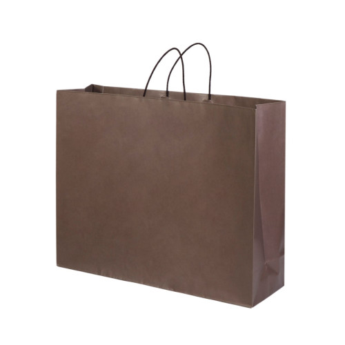 Dāvanu maiss ar vītiem rokturiem, 540x160x430mm, PAP, 130gsm, brūns, J-Fold Cotone