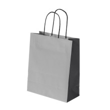 Dāvanu maisiņš ar virves rokturiem 220x100x270mm PAP 100gsm BICOLORE GRIGIO J-Fold