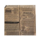 Papīra kabatiņas Newspaper, 165x165mm, PAP, 40gsm, brūnas
