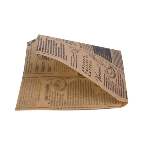 Papīra kabatiņas Newspaper, 165x165mm, PAP, 40gsm, brūnas