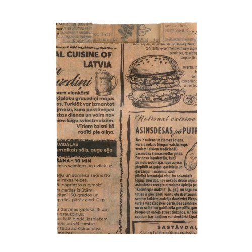 Papīra tūtas Newspaper, 100x50x150mm, PAP, 40gsm, brūnas