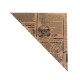 Papīra tūtas konusveida Newspaper, 180x180mm, PAP, 40gsm, brūnas