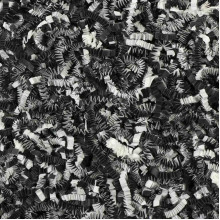 Papīra skaidas, 4mm, baltas/melnas, iepakojumā 1kg