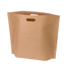 Papīra maiss ar izcirto rokturi, 520x150x440mm, 100gsm, brūns, D-Bags