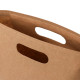 Papīra maiss ar izcirto rokturi, 350x100x270mm, 70gsm, brūns, D-Bags