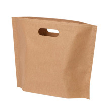 Papīra maiss ar izcirto rokturi, 350x100x270mm, 70gsm, brūns, D-Bags