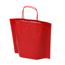 Papīra maiss ar vītiem rokturiem, 300x100x250mm, 70gsm, sarkans, B-Bags