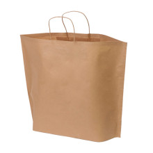 Papīra maiss ar vītiem rokturiem, 500x150x415mm 90gsm, brūns B-Bags