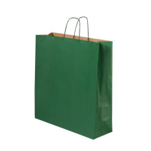 Dāvanu maiss ar vītiem rokturiem, 450x150x490mm, PAP,  110gsm,  zaļš