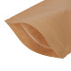 Papīra maisi doypack, 180+90x290mm, 1000ml, ar zip-lock aizdari, brūni, iepakojumā 100gab.