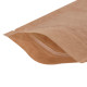 Papīra maisi doypack, 85+50x145mm, 100ml, ar zip-lock aizdari, brūni, iepakojumā 100gab.