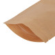 Papīra maisi doypack, 110+70x185mm, 250ml, ar zip-lock aizdari, brūni, iepakojumā 100gab.