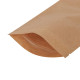 Papīra maisi doypack, 130+80x225mm, 500ml, ar zip-lock aizdari, brūni, iepakojumā 100gab.