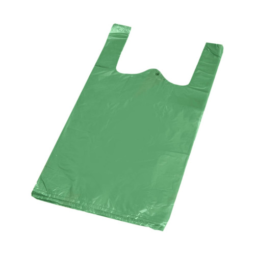Maisi ar rokturiem, HDPE, 230+120x430mm, 9µm, zaļi, iepakojumā 100gab.