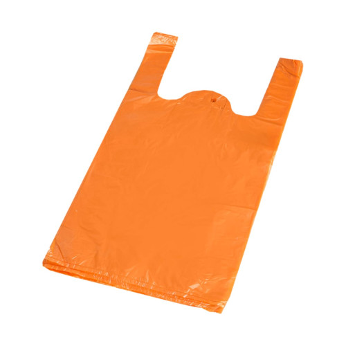 Maisi ar rokturiem, HDPE, 240+120x450mm, 9µm, oranži, iepakojumā 100gab.