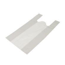 Maisi ar rokturiem, HDPE, 350+180x640mm, 50µm, balti, iepakojumā 25gab.