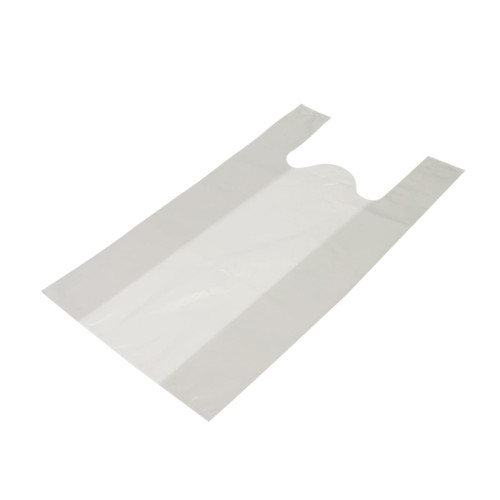 Maisi ar rokturiem, HDPE, 350+180x640mm, 50µm, balti, iepakojumā 25gab.