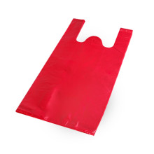 Maisi ar rokturiem, HDPE, 300+180x550mm, 25µm, sarkani, iepakojumā 100gab.