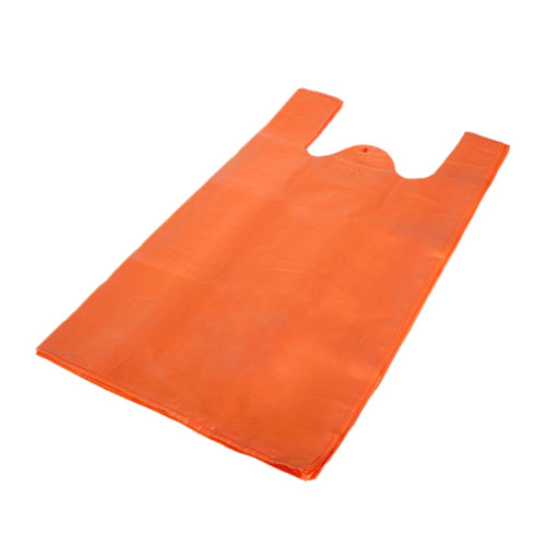 Maisi ar rokturiem, HDPE, 350+180x640mm, 25µm, oranži, iepakojumā 100gab