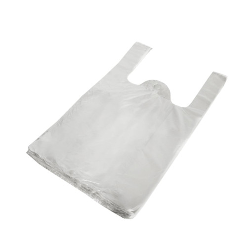 Maisi ar rokturiem, HDPE, 250+120x450mm, 10µm, balti, iepakojumā 100gab.