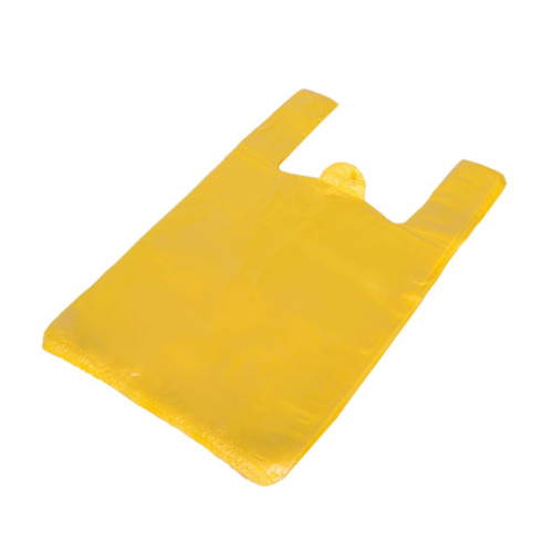 Maisi ar rokturiem, HDPE, 240+120x450mm, 10µm, dzelteni, iepakojumā 100gab.