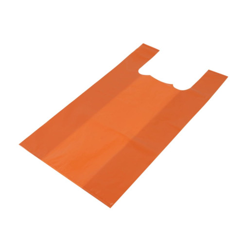 Maisi ar rokturiem, HDPE, 300+150x550mm, 50µm, oranži, iepakojumā 25gab.